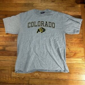 Vintage Jansport University Of Colorado Buffalos Gray Short Sleeve T-shirt XL